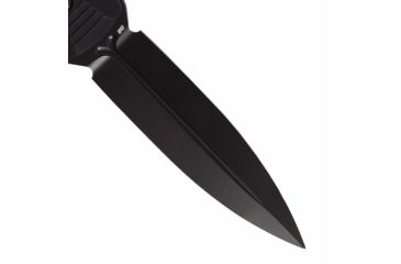 Image of Benchmade Infidel Fixed Blade Knife, Plain Edge Coated Spear Point Blade, 4.52in, Black Anodized Billet Aluminum Handle, 133BK
