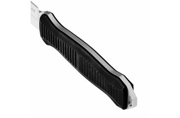 Image of Benchmade Infidel Fixed Blade Knife, Plain Edge Satin Spear Point Blade, 4.52in, Black Anodized Billet Aluminum Handle, 133