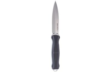 Image of Benchmade Infidel Fixed Blade Knife, Plain Edge Satin Spear Point Blade, 4.52in, Black Anodized Billet Aluminum Handle, 133