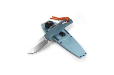 Image of Benchmade Water Intersect Fixed Blade Knife, 2.68 in, CPM MagnaCut Stainless Steel, Drop Point, Santoprene, Depth Blue, 18050