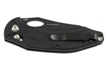 Image of Benchmade Loco AXIS Plain Edge Folding Knife with Black Coated Blade, Black 808BK