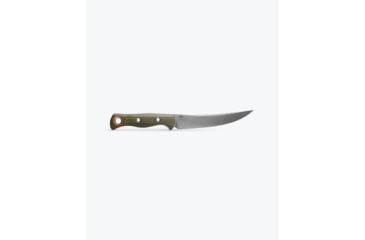 Image of Benchmade Meatcrafter Kitchen Knife, 6.09in, CPM S45VN, Trailing Point Blade, G10, OD Green Handle, 15500-3