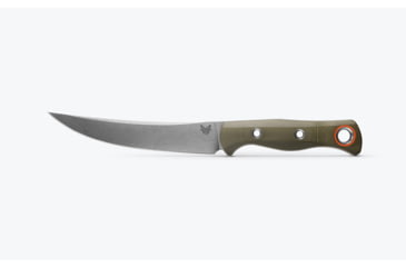Image of Benchmade Meatcrafter Kitchen Knife, 6.09in, CPM S45VN, Trailing Point Blade, G10, OD Green Handle, 15500-3