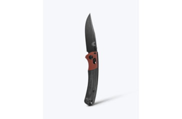 Image of Benchmade Mini Crooked River Folding Knife, 3.4in, CPM MagnaCut Stainless Steel, Clip Point Blade, 6061-T6 Aluminum, Burnt Copper/ Black Handle, 15085BK-04