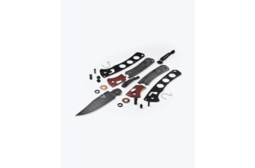 Image of Benchmade Mini Crooked River Folding Knife, 3.4in, CPM MagnaCut Stainless Steel, Clip Point Blade, 6061-T6 Aluminum, Burnt Copper/ Black Handle, 15085BK-04