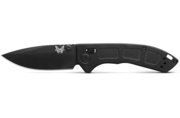 Image of Benchmade Mini Narrows Axis Lock Folding Knife, 2.98 in, DLC CPM-20CV Stainless Steel, Drop Point Blade, 6Al4v Titanium, Black Handle, 743BK-01