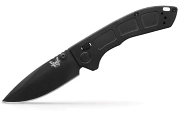 Image of Benchmade Mini Narrows Axis Lock Folding Knife, 2.98 in, DLC CPM-20CV Stainless Steel, Drop Point Blade, 6Al4v Titanium, Black Handle, 743BK-01