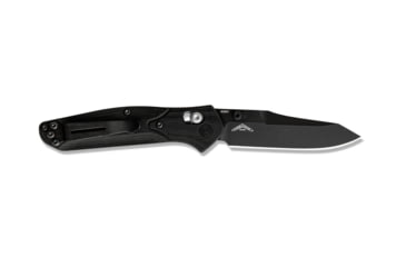 Image of Benchmade Mini Osborne Axis Folding Knife, 2.92in CPM-S30V Stainless Steel Reverse Tanto Blade, Black G10 Handle, 945BK-1