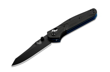 Image of Benchmade Mini Osborne Axis Folding Knife, 2.92in CPM-S30V Stainless Steel Reverse Tanto Blade, Black G10 Handle, 945BK-1
