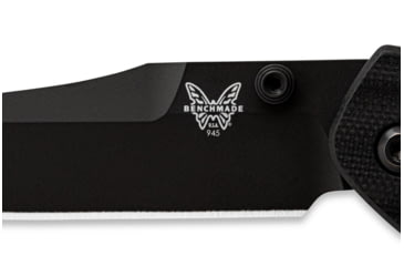 Image of Benchmade Mini Osborne Axis Folding Knife, 2.92in CPM-S30V Stainless Steel Reverse Tanto Blade, Black G10 Handle, 945BK-1