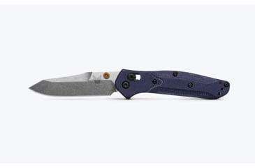 Image of Benchmade Mini Osborne Folding Knife, 2.92in, M390 Steel, Reverse Tanto, Micarta, Blue Denim, 945-04