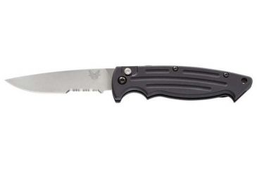 Image of Benchmade Mini Reflex, Auto, Serrated Blade, Satin Blade, Knife 2551S
