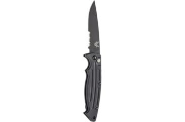 Image of Benchmade Mini Reflex, Auto, Serrated Blade, Black Blade Knife 2551SBK