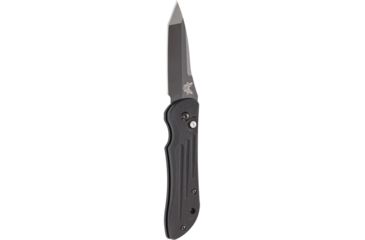 Image of Benchmade Mini Stryker, Auto, Plain Edge, Tanto, Black Blade Knife 9501BK