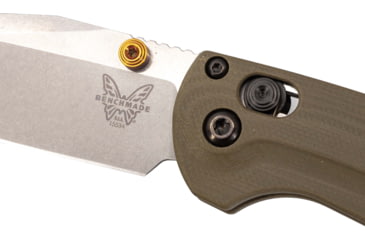 Image of Benchmade Mini Taggedout, Axis Clip Point Knives, OD Green, 15534