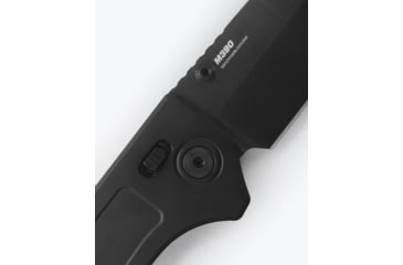 Image of Benchmade Narrows Folding Knife, 3.43in, M390 Stainless Steel, Drop Point Blade, 6Al-4V Titanium, Black Handle, 748BK-01