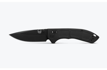 Image of Benchmade Narrows Folding Knife, 3.43in, M390 Stainless Steel, Drop Point Blade, 6Al-4V Titanium, Black Handle, 748BK-01