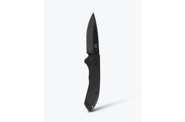 Image of Benchmade Narrows Folding Knife, 3.43in, M390 Stainless Steel, Drop Point Blade, 6Al-4V Titanium, Black Handle, 748BK-01