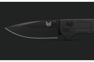 Image of Benchmade Narrows Folding Knife, 3.43in, M390 Stainless Steel, Drop Point Blade, 6Al-4V Titanium, Black Handle, 748BK-01