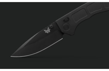 Image of Benchmade Narrows Folding Knife, 3.43in, M390 Stainless Steel, Drop Point Blade, 6Al-4V Titanium, Black Handle, 748BK-01