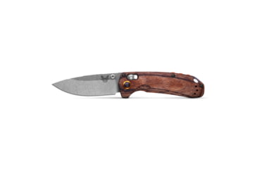 Image of Benchmade North Fork Folding Knife, 2.97in, CPM-S30V Premium Stainless Steel, Drop Point Blade, Wood, Wood Handle, 15032