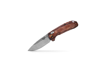 Image of Benchmade North Fork Folding Knife, 2.97in, CPM-S30V Premium Stainless Steel, Drop Point Blade, Wood, Wood Handle, 15032