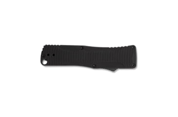 Image of Benchmade OM, OTF Automatic Folding Knife, 2.475in CPM-S30V Stainless Steel Clip Point Black Coated Blade, 6016-T6 Aircraft Aluminum Handle, 4850BK