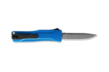 Image of Benchmade OM, OTF Automatic Folding Knife, 2.475in CPM-S30V Stainless Steel Clip Point Blade, Blue Steel 6061-T6 Aircraft Grade Aluminum Handle, 4850-1