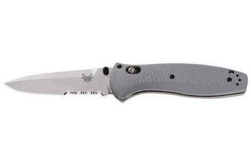 Image of Benchmade Osborne,Barrage Dr Pt,Axs,Asst Serrated Satin Blade, Drop-point, Knife 580S-2