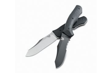Image of Benchmade Osborne, Fixed Contego, ComboEdge/Satin Finish Blade/ Contoured Black G10 Handle 183S