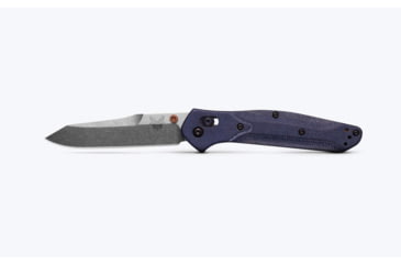 Image of Benchmade Osborne Folding Knife, 3.4in, M390 Steel, Reverse Tanto, Micarta, Blue Denim, 940-04