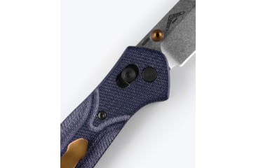 Image of Benchmade Osborne Folding Knife, 3.4in, M390 Steel, Reverse Tanto, Micarta, Blue Denim, 940-04
