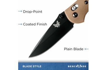 Image of Benchmade Pardue, Drop Point Grip, Axs,Stud Knife 551BKSN-AS