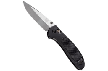 Image of Benchmade Pardue Grip Folding Knife, Axs, Stud, 3.45in, CPM-S30V Stainless Steel, Drop Point Blade, Nylon, Black Handle, 551-S30V