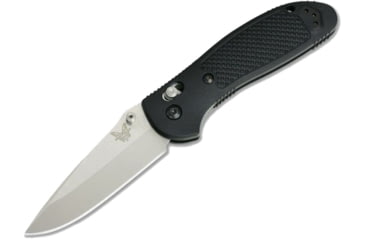 Image of Benchmade Pardue Grip Folding Knife, Axs, Stud, 3.45in, CPM-S30V Stainless Steel, Drop Point Blade, Nylon, Black Handle, 551-S30V