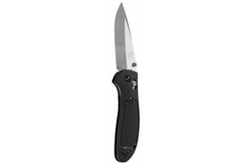 Image of Benchmade Pardue Grip Folding Knife, Axs, Stud, 3.45in, CPM-S30V Stainless Steel, Drop Point Blade, Nylon, Black Handle, 551-S30V