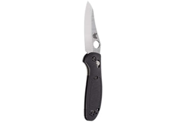 Image of Benchmade Pardue Mini Grip Folding Knife, Axs, Hole, 2.91 in, 154CM, Sheepsfoot, Glass-Filled Nylon, Black, 555-S30V