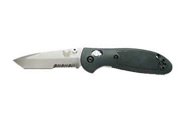 Image of Benchmade 557 Tanto Mini-Griptilian Knife by Pardue Design w/ Combo Edge Blade &amp; Black Handle 557S