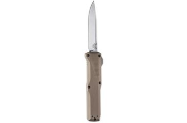 Image of Benchmade Phaeton AUT OTF Automatic Folding Knife, 3.45 in, CPM-S30V Stainless Steel, Drop Point Blade, 6061-T6 Aluminum, Tan Handle, 4600-1