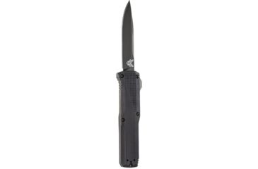 Image of Open Box, Dealer Demo, Benchmade Phaeton OTF Automatic Folding Knife, 3.45in, CPM-S30V, Drop Point, Aluminum, Black, 4600DLC-DMO