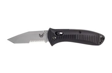 Image of Benchmade Presidio Tanto Folding Knife, Combo Edge, Satin Blade 523S
