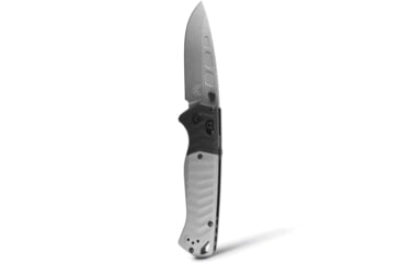 Image of Benchmade Psk Folding Knife, 3.44in, Elmax Stainless Powder Steel, Drop-Point Blade, Grivory, Tempest Gray/ Storm Gray Handle, 593GY-02