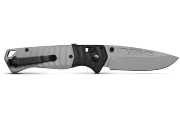 Image of Benchmade Psk Folding Knife, 3.44in, Elmax Stainless Powder Steel, Drop-Point Blade, Grivory, Tempest Gray/ Storm Gray Handle, 593GY-02