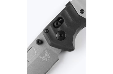 Image of Benchmade Psk Folding Knife, 3.44in, Elmax Stainless Powder Steel, Drop-Point Blade, Grivory, Tempest Gray/ Storm Gray Handle, 593GY-02