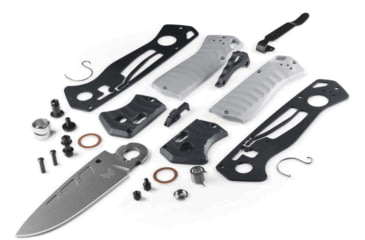 Image of Benchmade Psk Folding Knife, 3.44in, Elmax Stainless Powder Steel, Drop-Point Blade, Grivory, Tempest Gray/ Storm Gray Handle, 593GY-02