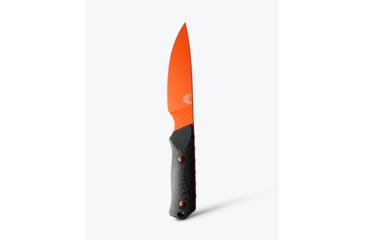 Image of Benchmade Raghorn Fixed Blade Knife, 4in, CPM-Cru-Wear Tool Steel, Drop Point Blade, Carbon Fiber 3K Twill, Black/Orange Handle, 15600OR