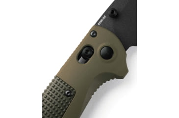 Image of Benchmade Redoubt Axis Tanto Knives Folding Knife, 3.53 in, CPM-D2 Steel, Drop Point, Grivory, Ranger Green, 431BK-1