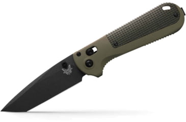 Image of Benchmade Redoubt Axis Tanto Knives Folding Knife, 3.53 in, CPM-D2 Steel, Drop Point, Grivory, Ranger Green, 431BK-1