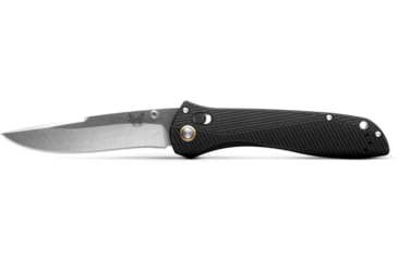 Image of Benchmade Seven Ten Folding Knife, 4in, CPM MagnaCut Stainless Steel, Recurve Drop-Point, 6061-T6 Aluminum, Black, 710-25