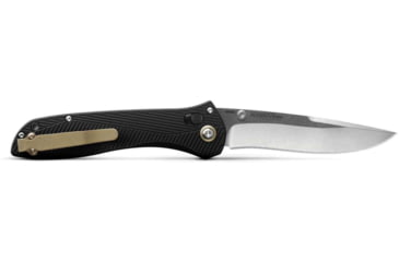 Image of Benchmade Seven Ten Folding Knife, 4in, CPM MagnaCut Stainless Steel, Recurve Drop-Point, 6061-T6 Aluminum, Black, 710-25